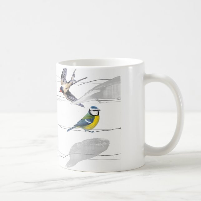 Taza De Café pájaros (Derecha)
