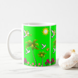 Taza De Café pájaros