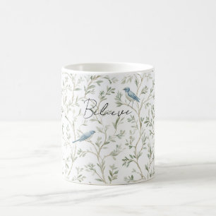 Taza De Café Pájaros Azules Hermosos Creen