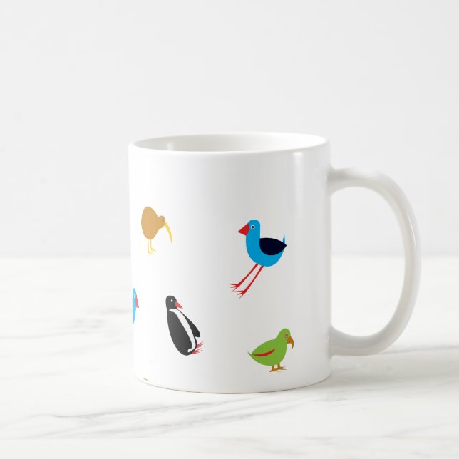Taza De Café Pájaros de Nueva Zelanda (Derecha)