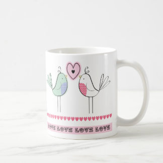 Taza De Café pájaros del amor