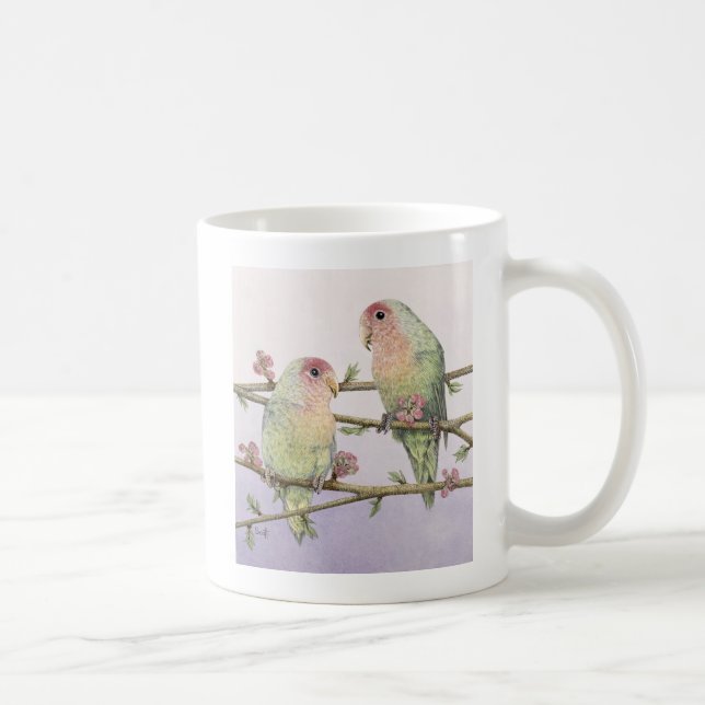 Taza De Café Pájaros del amor (Derecha)