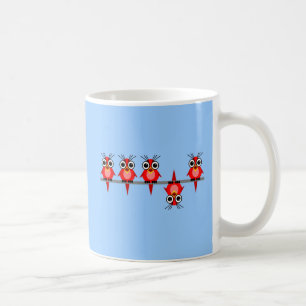 Taza De Café pájaros divertidos