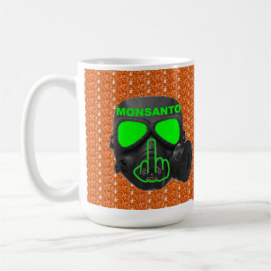 Taza De Café Pájaros Mug Flips Monsanto Gas Mask Flip