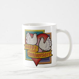 TAZA DE CAFÉ PÁJAROS T DEL ANIVERSARIO