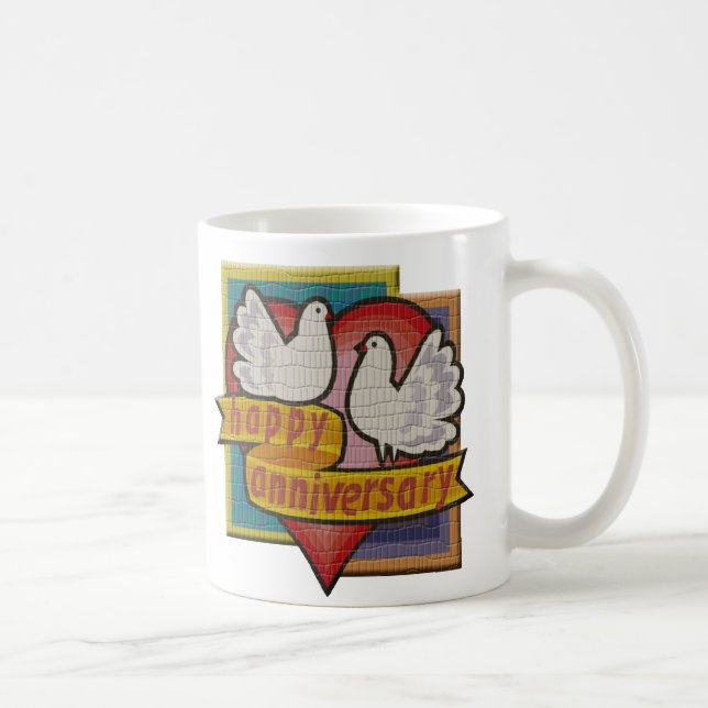 TAZA DE CAFÉ PÁJAROS T DEL ANIVERSARIO (Derecha)