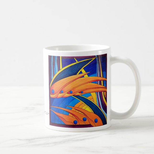 Taza De Café "Pájaros y paraíso " (Derecha)