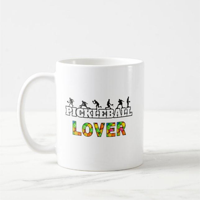 Taza De Café Palabra de pellebol Silhouettes masculino Lover Ba (Izquierda)