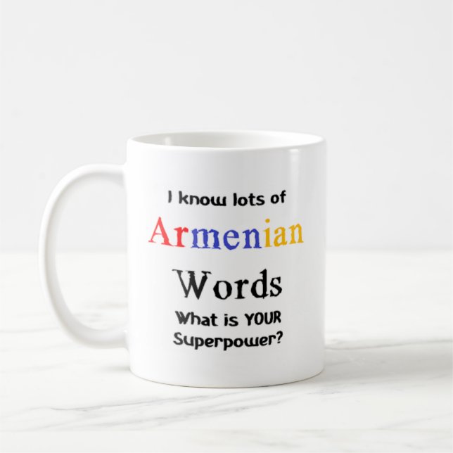 Taza De Café palabras armenias (Izquierda)