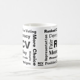 Taza De Café Palabras clasificadas de Choice Voting 11 oz Café