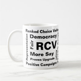 Taza De Café Palabras clasificadas de Choice Voting 11 oz Café 