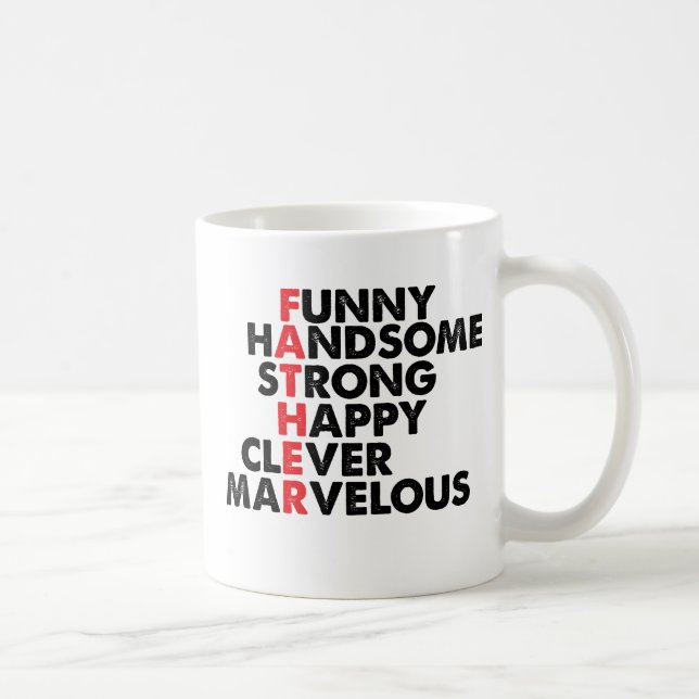 Taza De Café Palabras con Padre Abajo (Derecha)