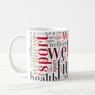 Taza De Café Palabras de fitness