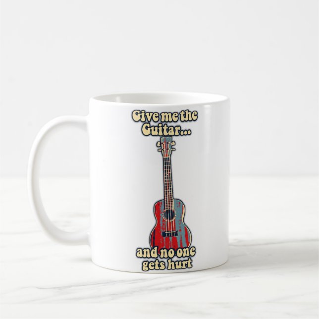 Taza De Café palabras de guitarra positivas para los amantes de (Izquierda)