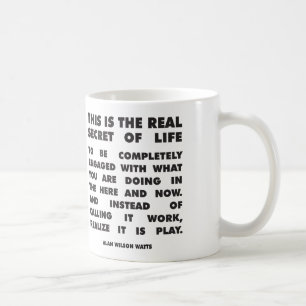 Taza De Café Palabras de motivación - secreto de la vida - Alan