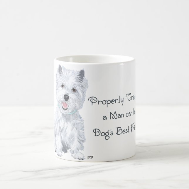 Taza De Café Palabras de Sabiduría de Westie (Centro)