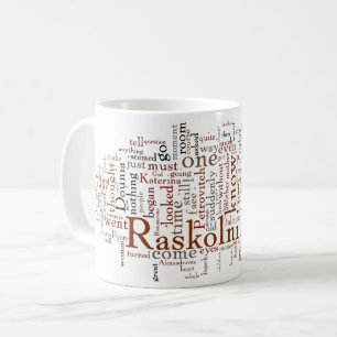 Taza De Café Palabras del crimen y del castigo de Dostoevsky