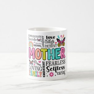 Taza De Café Palabras del Día de la Madre inspiradora