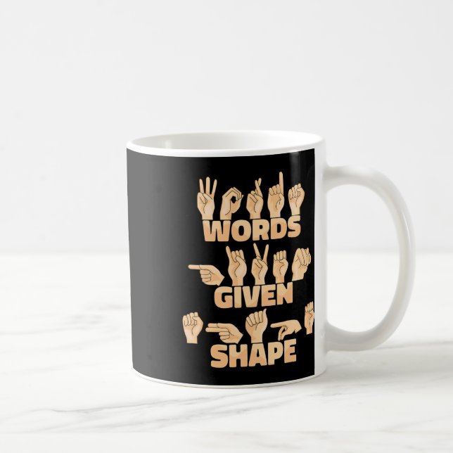 Taza De Café Palabras del lenguaje de Rótulo estadounidense con (Derecha)