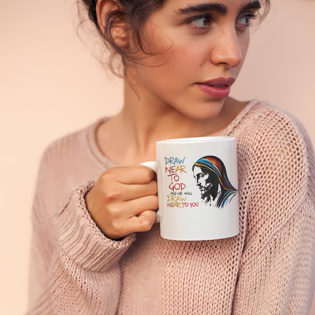 Taza De Café Palabras divinas: Jesús inspira (Subido por el creador)