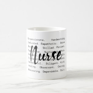 Taza De Café Palabras inspiradoras de enfermería