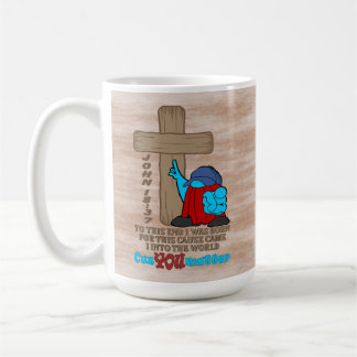 Taza De Café Palabras Inspiradoras de la Cruz de Cristo Rufus