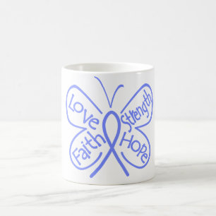 Taza De Café Palabras inspiradoras de la mariposa pulmonar de