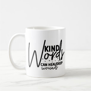 Taza De Café Palabras Kind de moda