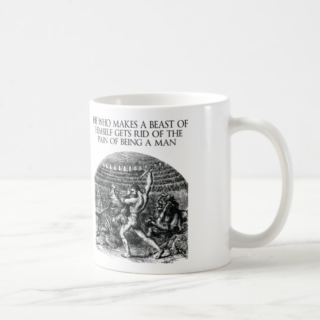 Taza De Café Palabras motivacionales (BEAST) (Derecha)
