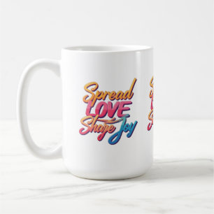 Taza De Café Palabras motivacionales "Difundan amor, Comparten