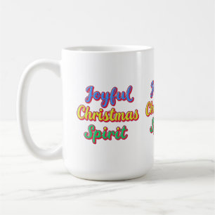 Taza De Café Palabras motivacionales "Espíritu Navidad alegre"