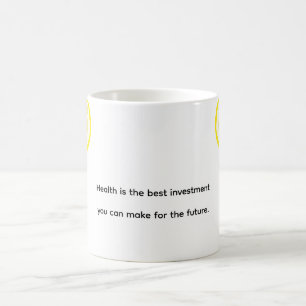 Taza De Café Palabras Personalizados de limón amarillo