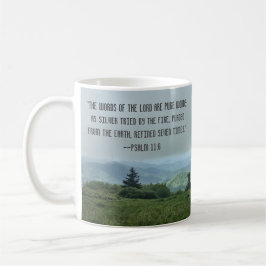 Taza De Café Palabras puras café cristiano Mug