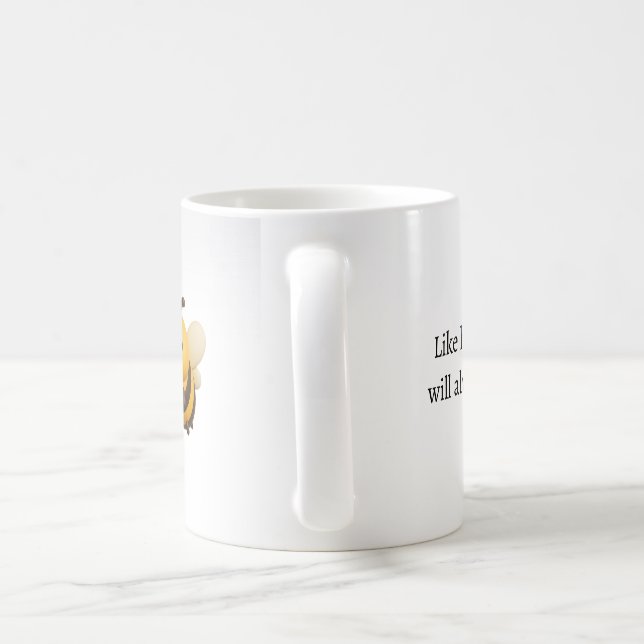 Taza De Café Palabras simples Personalizados de abejas amarilla (Mango)
