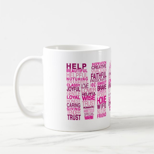 Taza De Café palabras sobre mamá (Izquierda)