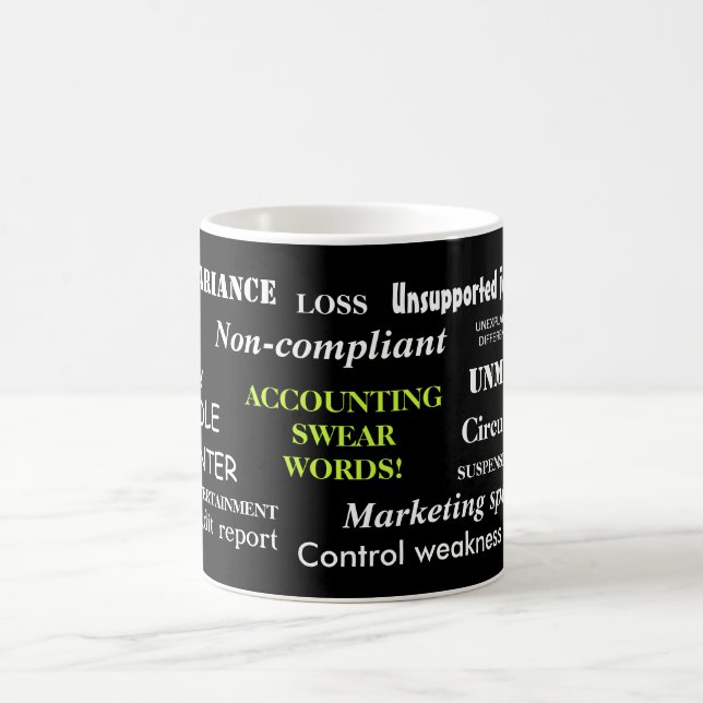 Taza De Café ¡Palabras suaves de contabilidad! Contador diverti (Centro)