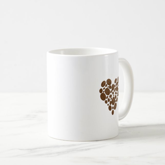Taza De Café Palabras únicas del café de amor (Anverso derecho)