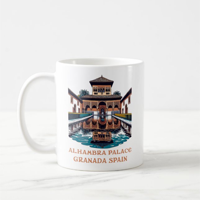 Taza De Café Palacio de la Alhambra Granada España (Izquierda)