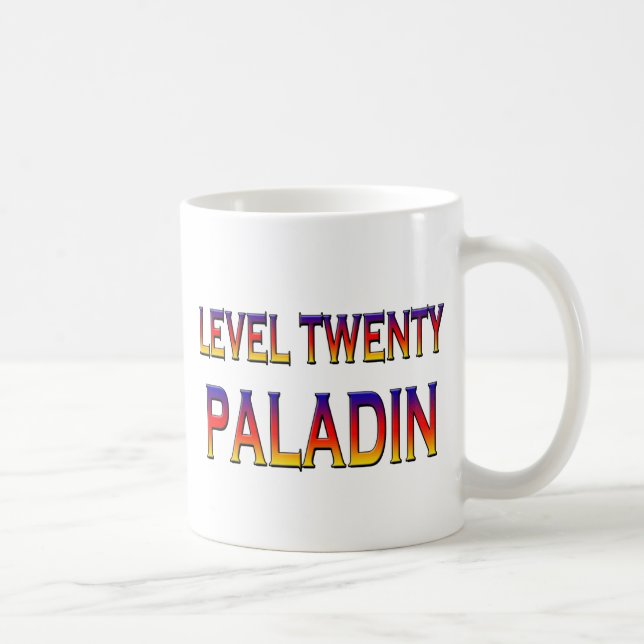 Taza De Café Paladín de nivel veinte (Derecha)