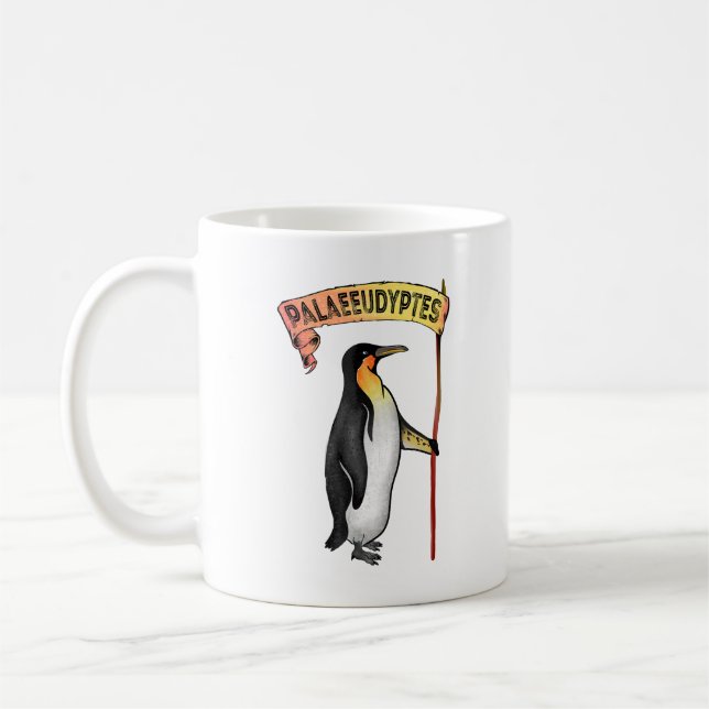 Taza De Café Palaeeudyptes Extinct Penguin (Izquierda)