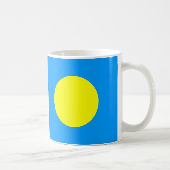 Taza De Café Palau Flag Ceramic Coffee Mug (Derecha)