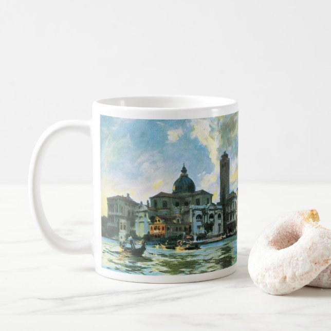 Taza De Café Palazzo Labia, Venecia de John Singer Sargent (Con donut)