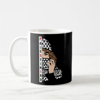 Taza De Café Palestina con la moda palestina de Kufeya Scarf