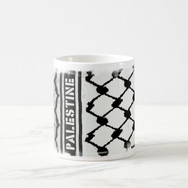 Taza De Café Palestina Keffiyah (Centro)