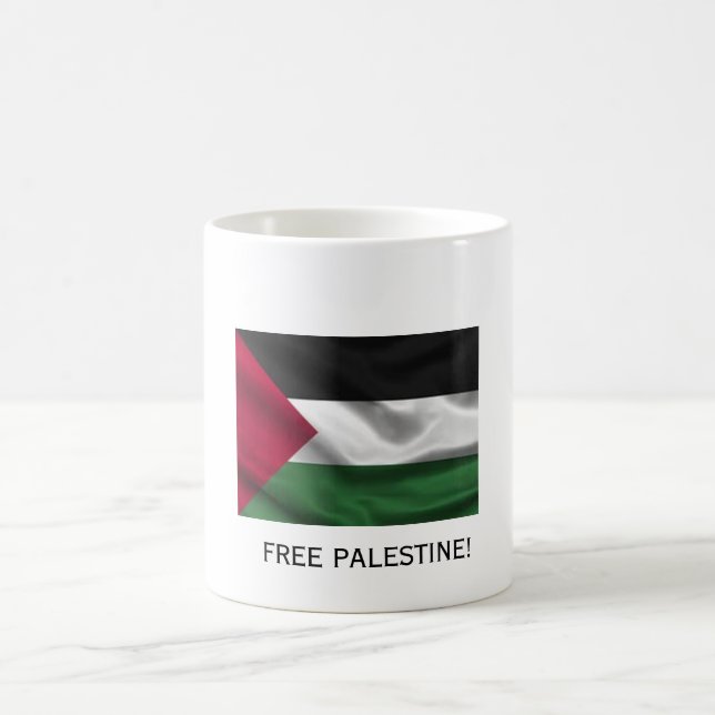 TAZA DE CAFÉ PALESTINA LIBRE CON BANDERA (Centro)