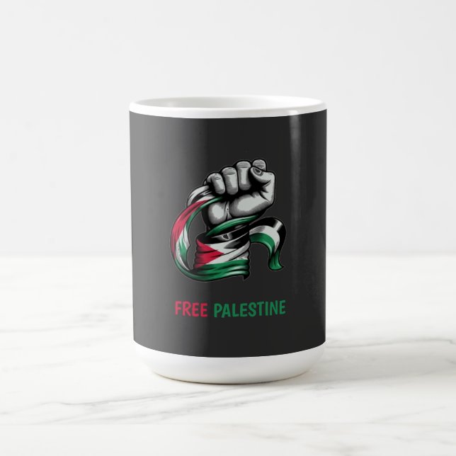 Taza De Café Palestina Libre pone fin al apartheid en Gaza (Centro)