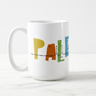 Taza De Café PALESTINA Nombre Árabe Colorido