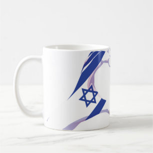 Taza De Café Palestina Palestina Israel Corazón de amor israelí