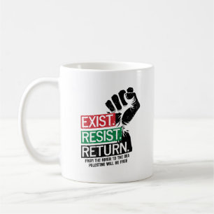 Taza De Café Palestina será libre si resiste el retorno