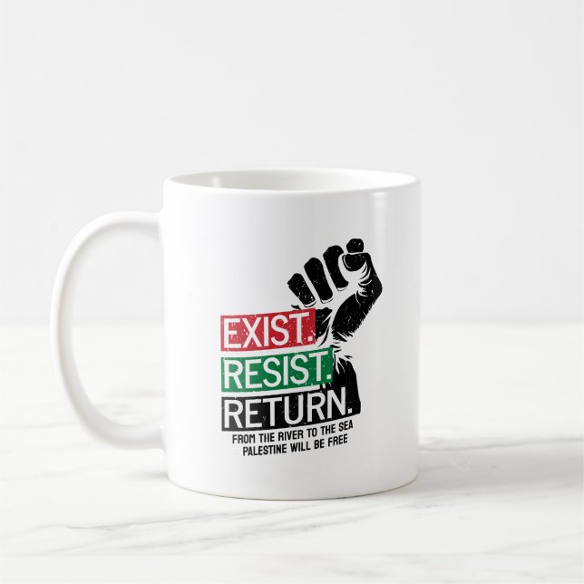 Taza De Café Palestina será libre si resiste el retorno (Izquierda)